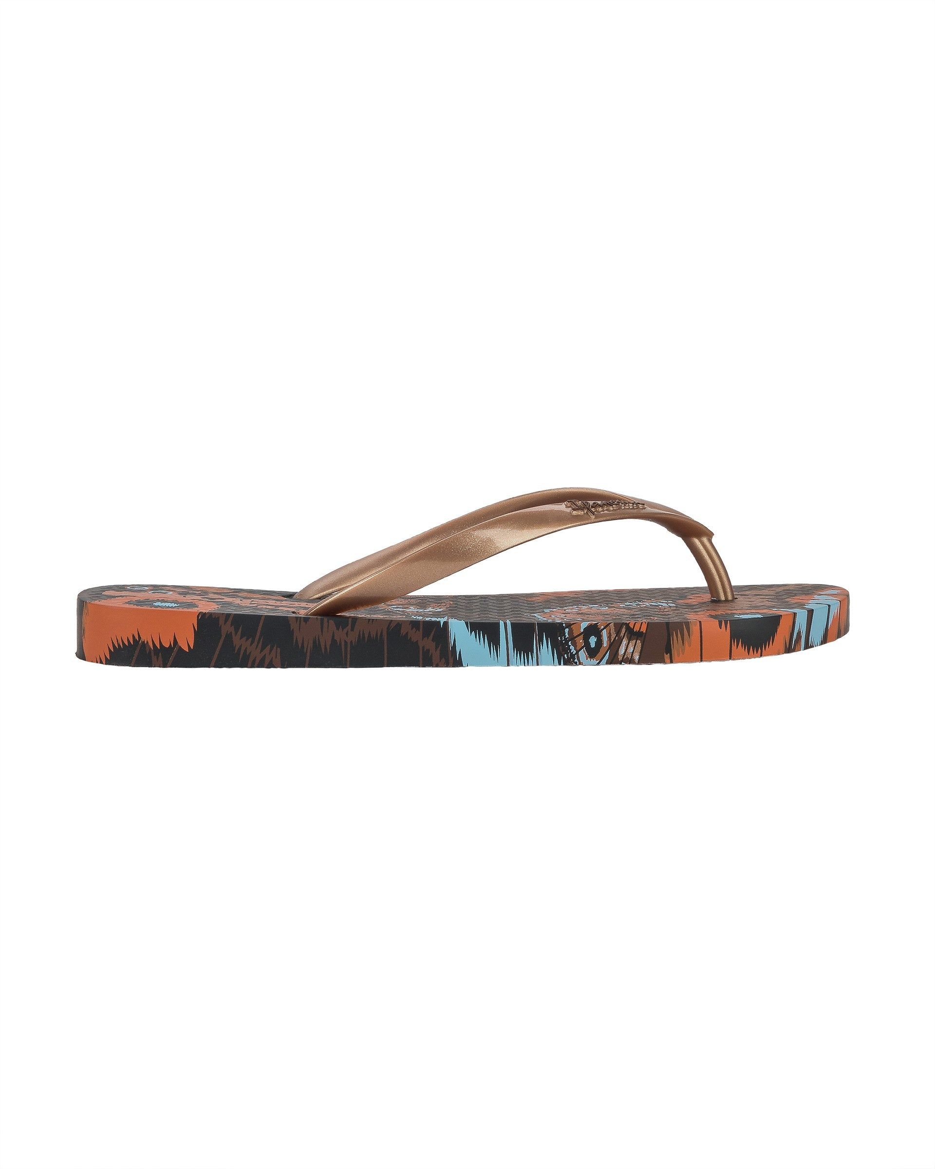 Japonki Damskie Ipanema Animal Print Brązowe Metal Różowe | VGUWIT-218