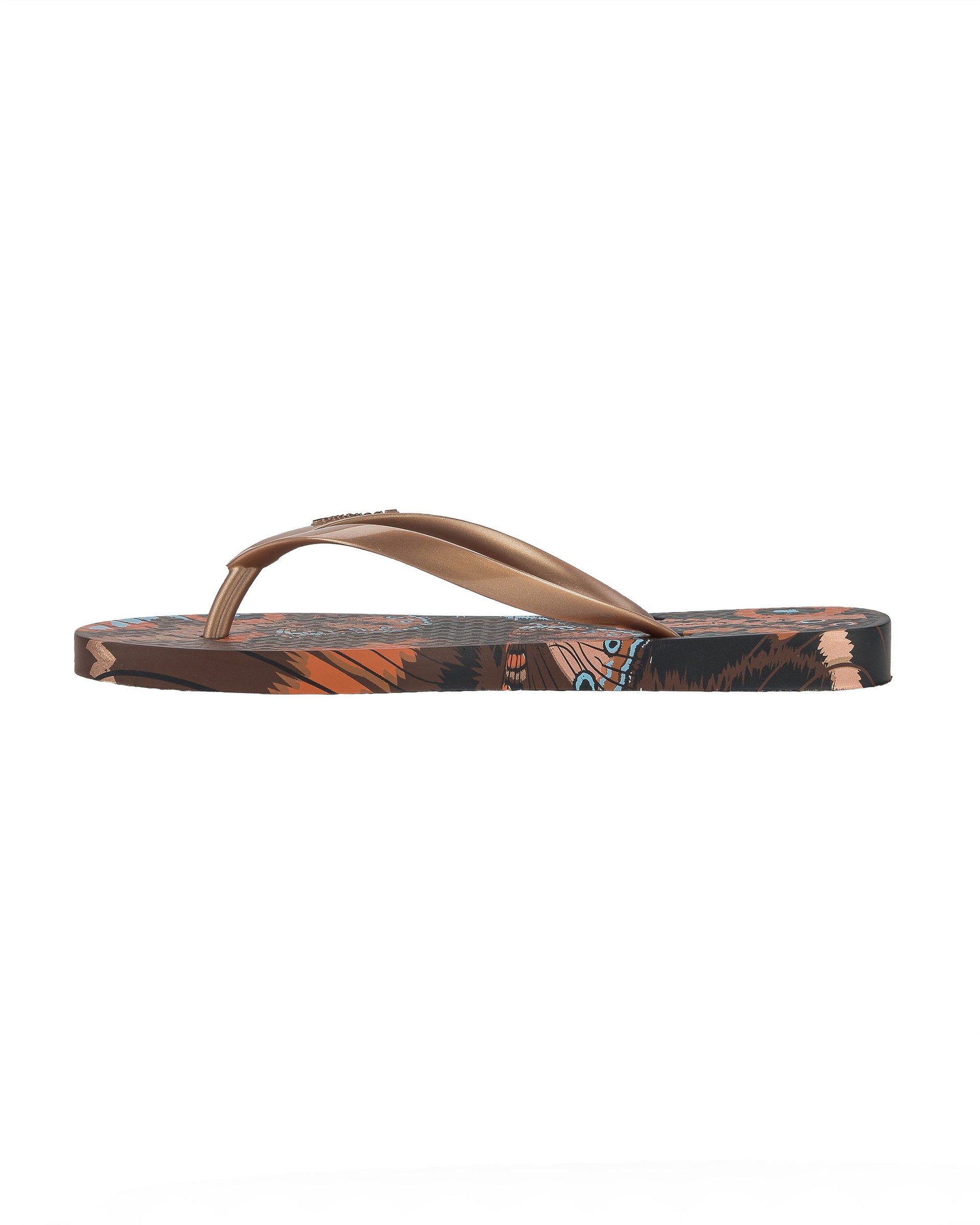 Japonki Damskie Ipanema Animal Print Brązowe Metal Różowe | VGUWIT-218