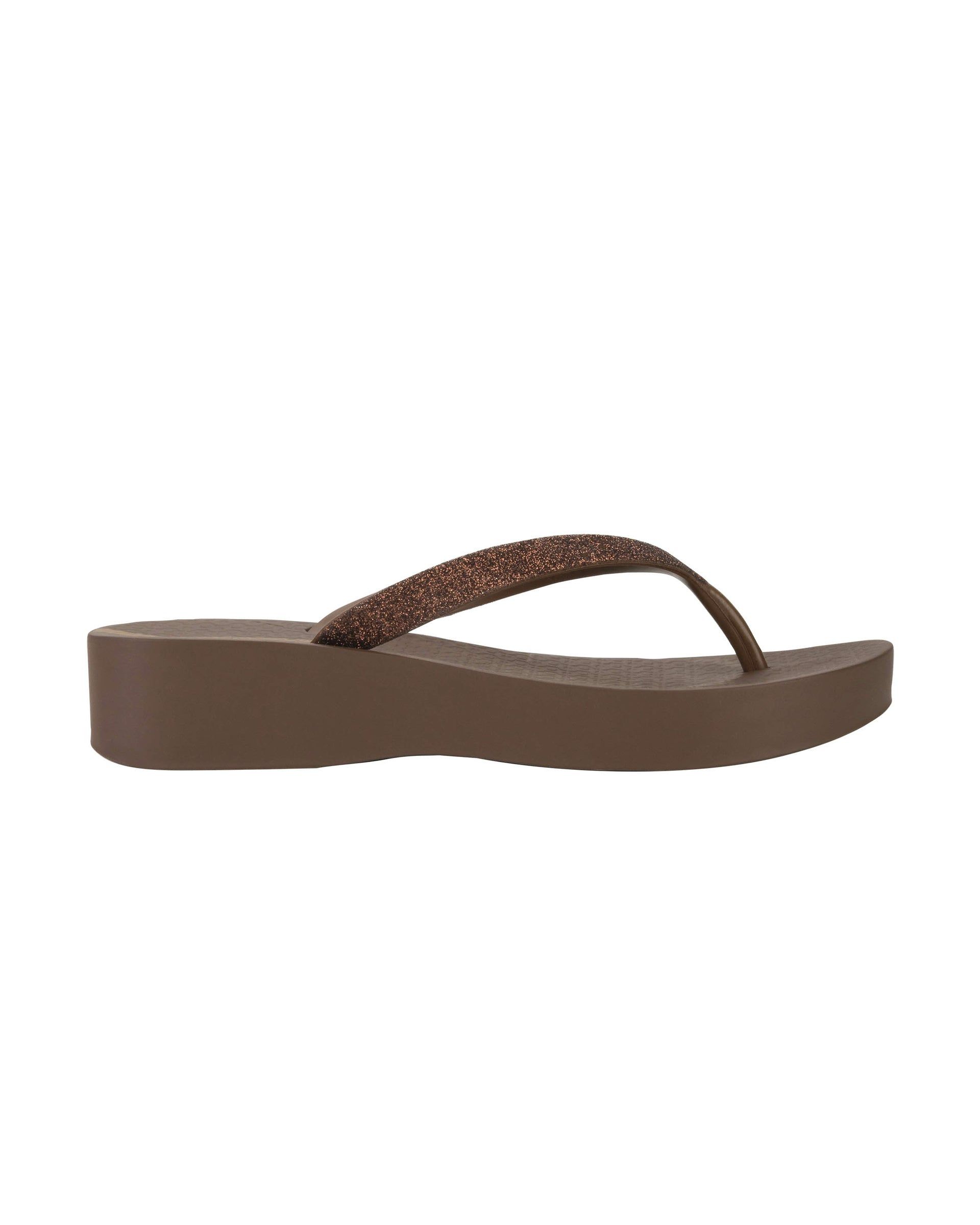 Japonki Damskie Ipanema Mesh Chic Brązowe | ZSXTJW-746
