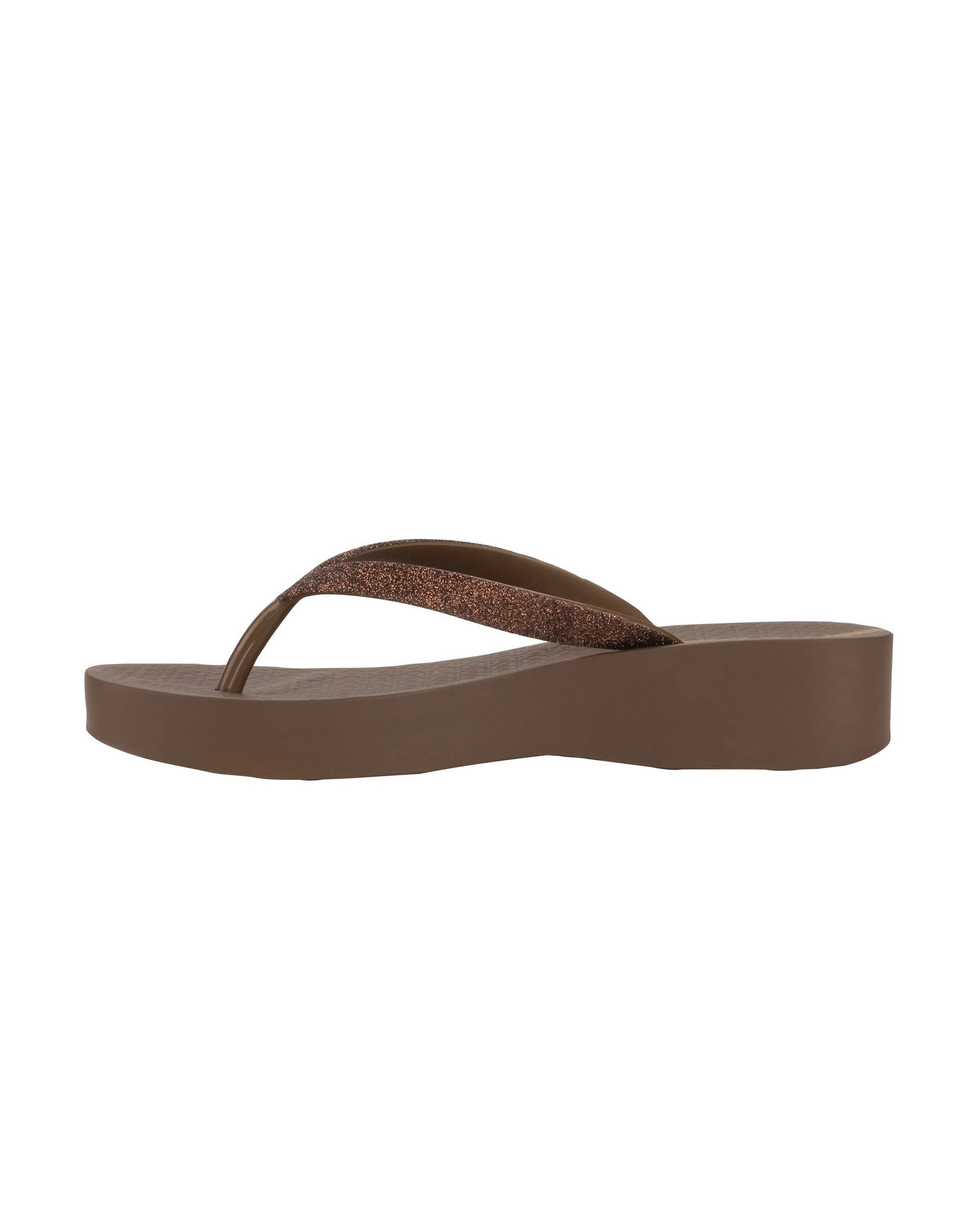 Japonki Damskie Ipanema Mesh Chic Brązowe | ZSXTJW-746