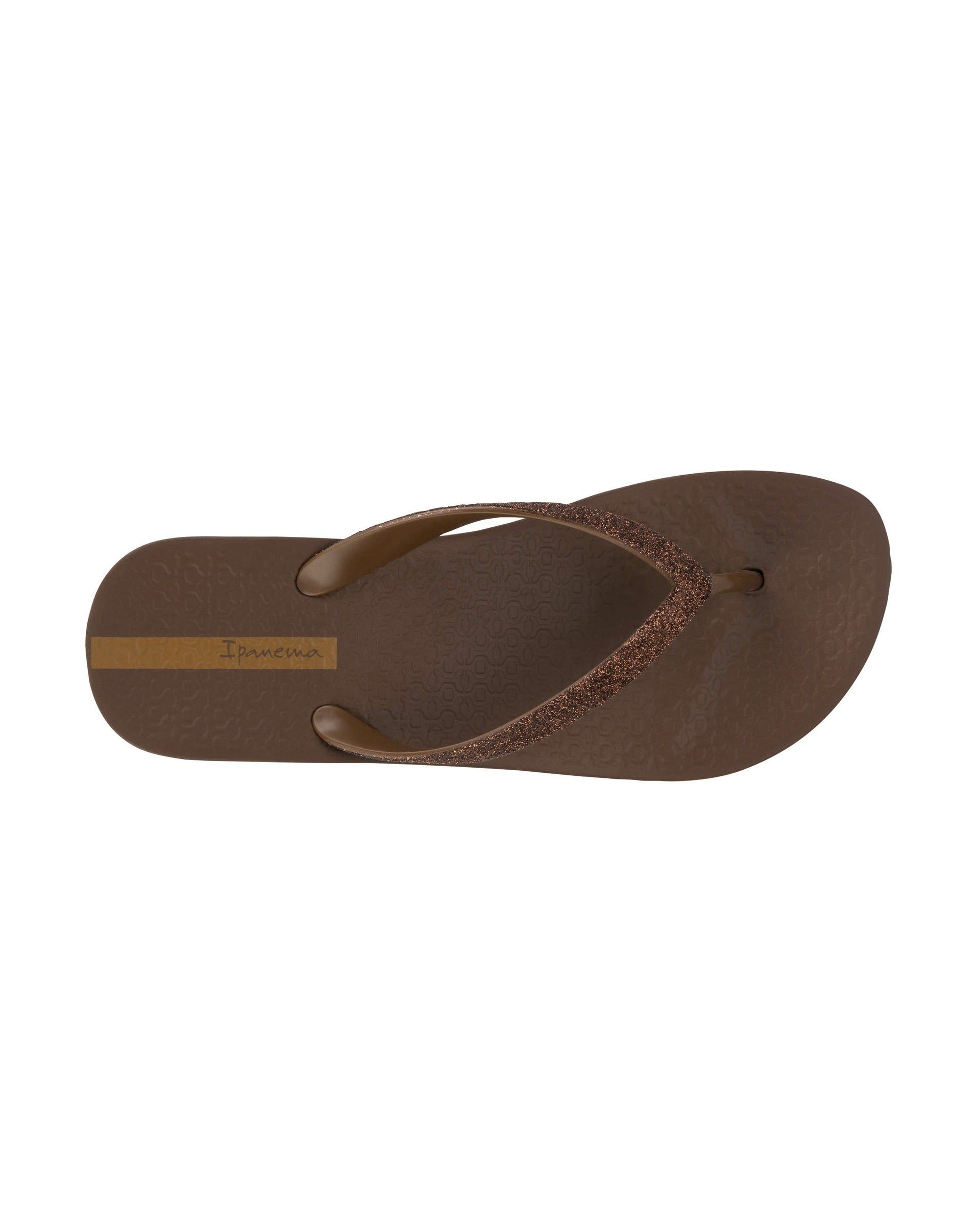 Japonki Damskie Ipanema Mesh Chic Brązowe | ZSXTJW-746