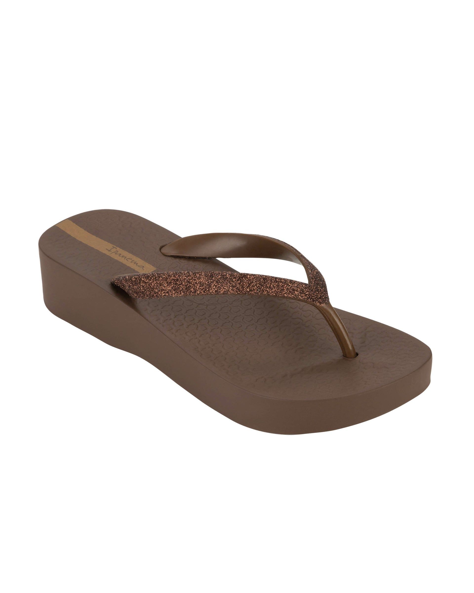 Japonki Damskie Ipanema Mesh Chic Brązowe | ZSXTJW-746