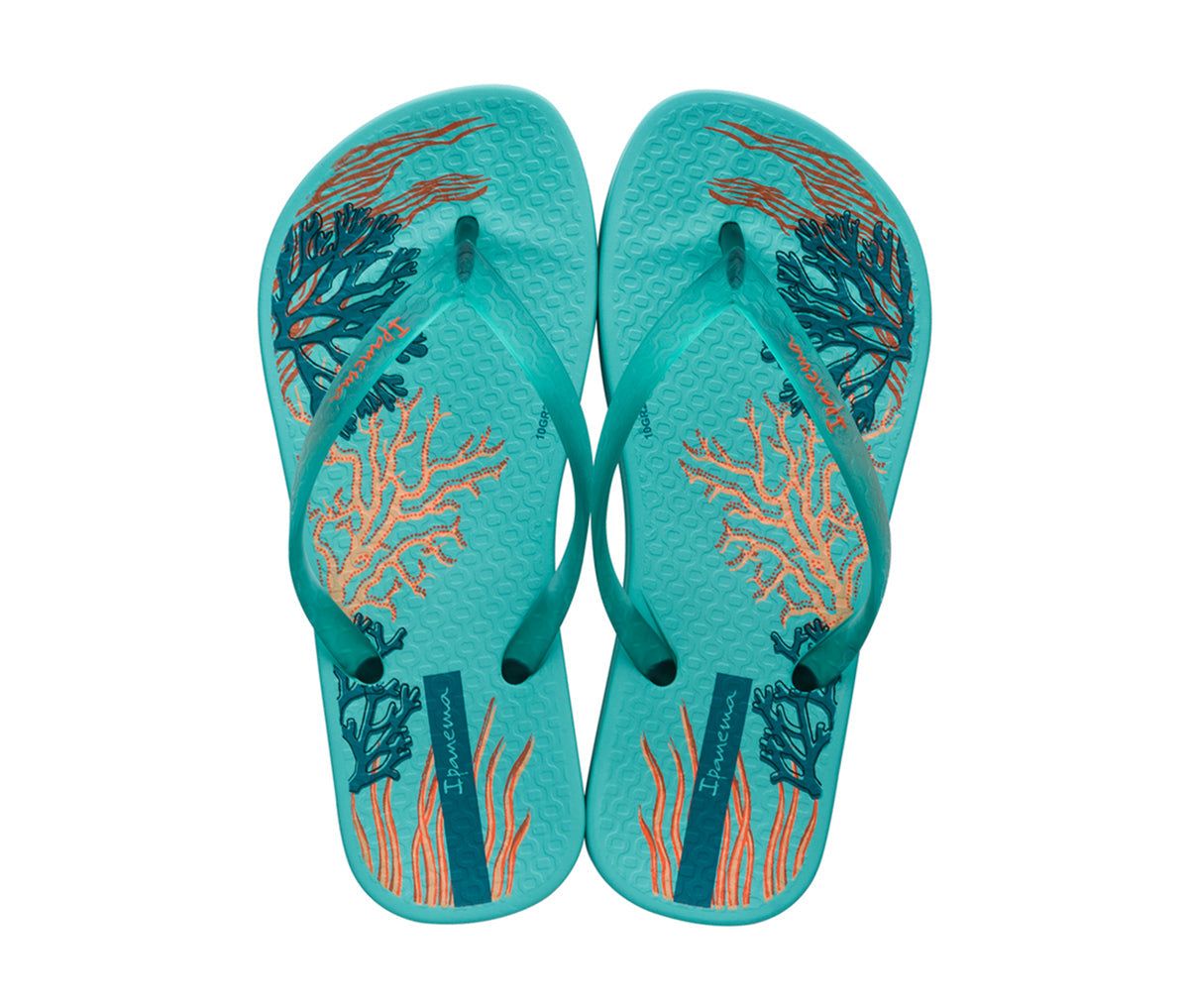 Japonki Dziecięce Ipanema Ana Glossy Niebieskie Niebieskie Pomarańczowe | OTNWGC-803