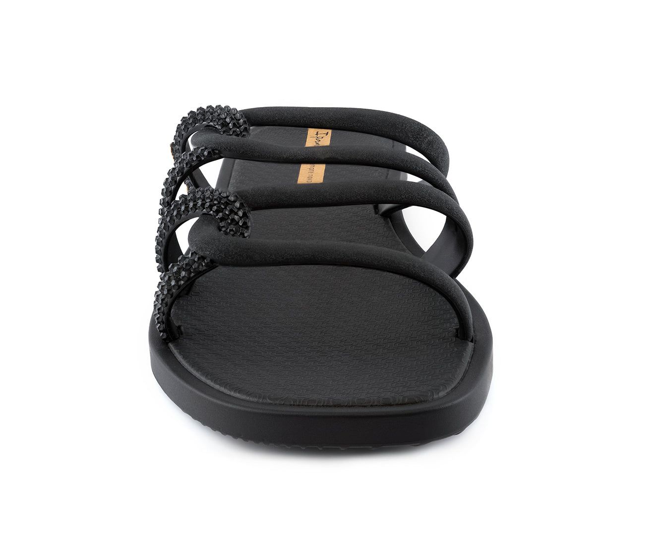Klapki Damskie Ipanema Solar Slide Czarne | VYABTN-826