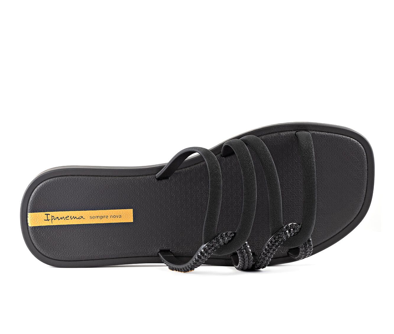 Klapki Damskie Ipanema Solar Slide Czarne | VYABTN-826