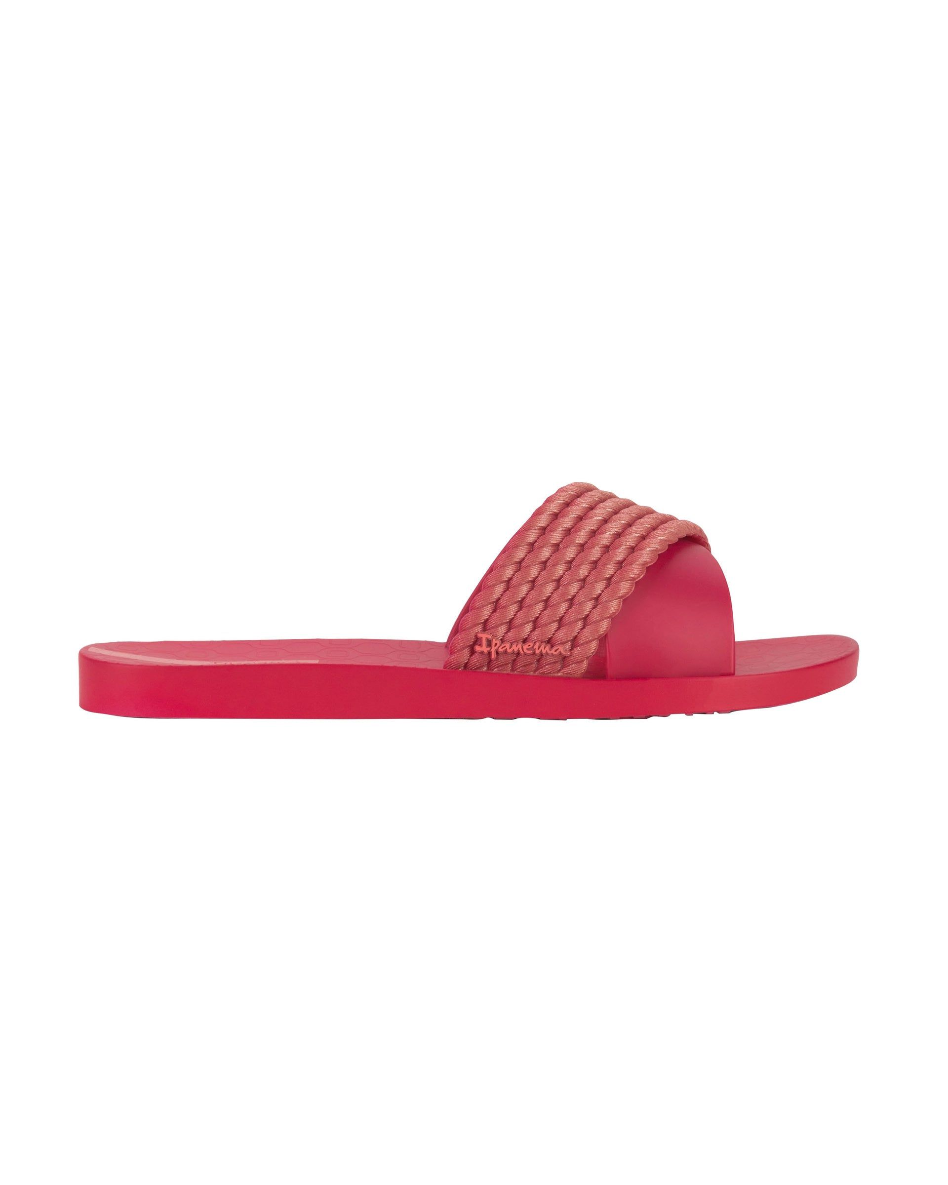 Klapki Damskie Ipanema Street Czerwone Czerwone | XZQGCR-783