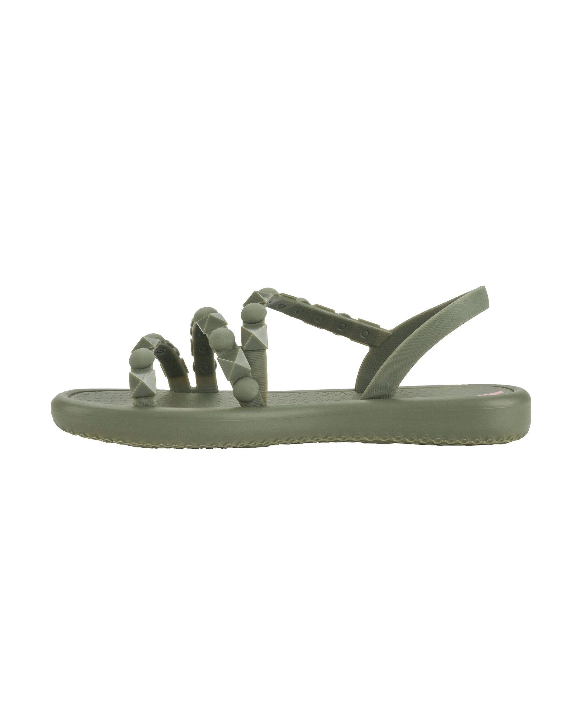 Sandały Damskie Ipanema Meu Sol Flatform Zielone | ZSJNWF-615