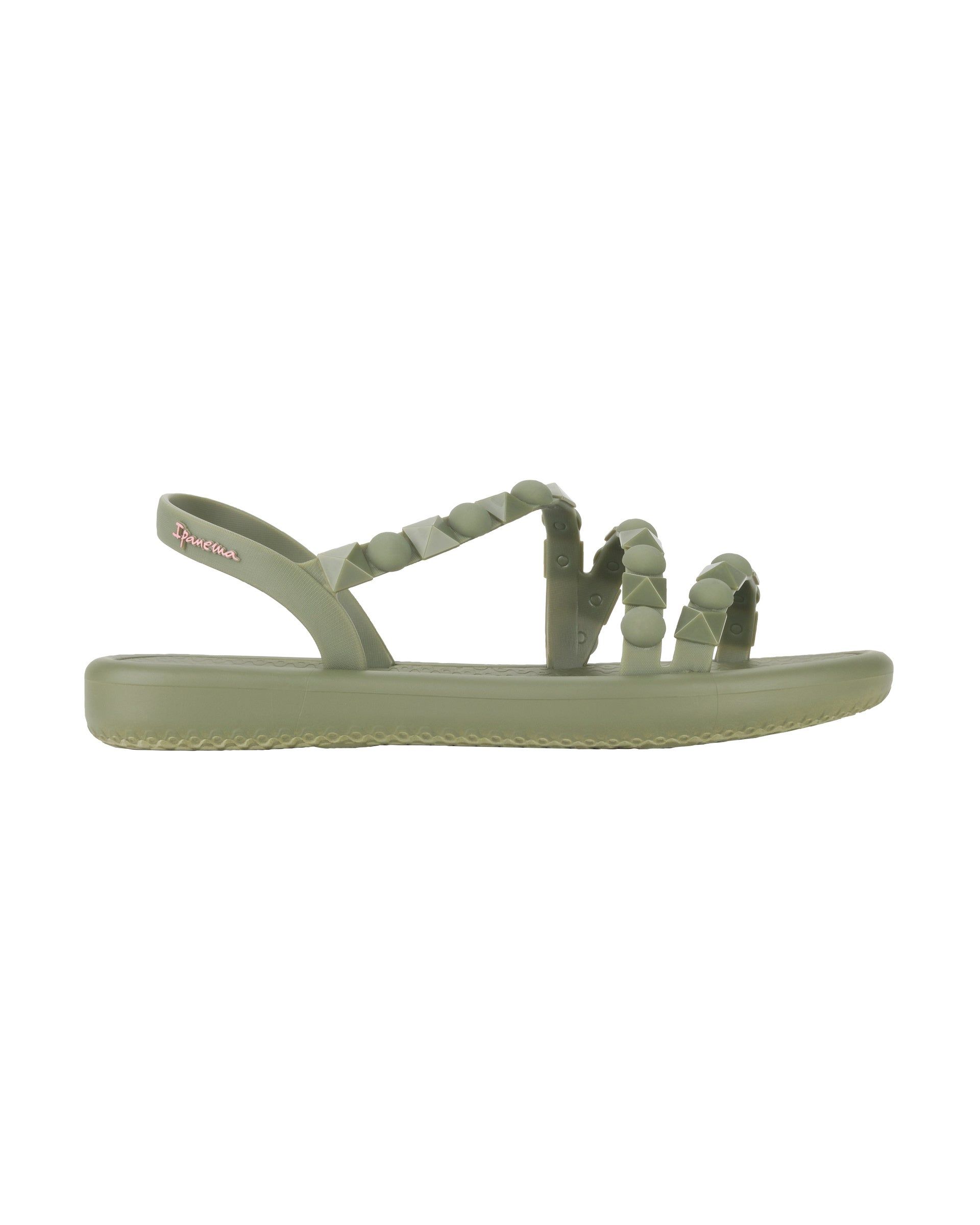 Sandały Damskie Ipanema Meu Sol Flatform Zielone | ZSJNWF-615