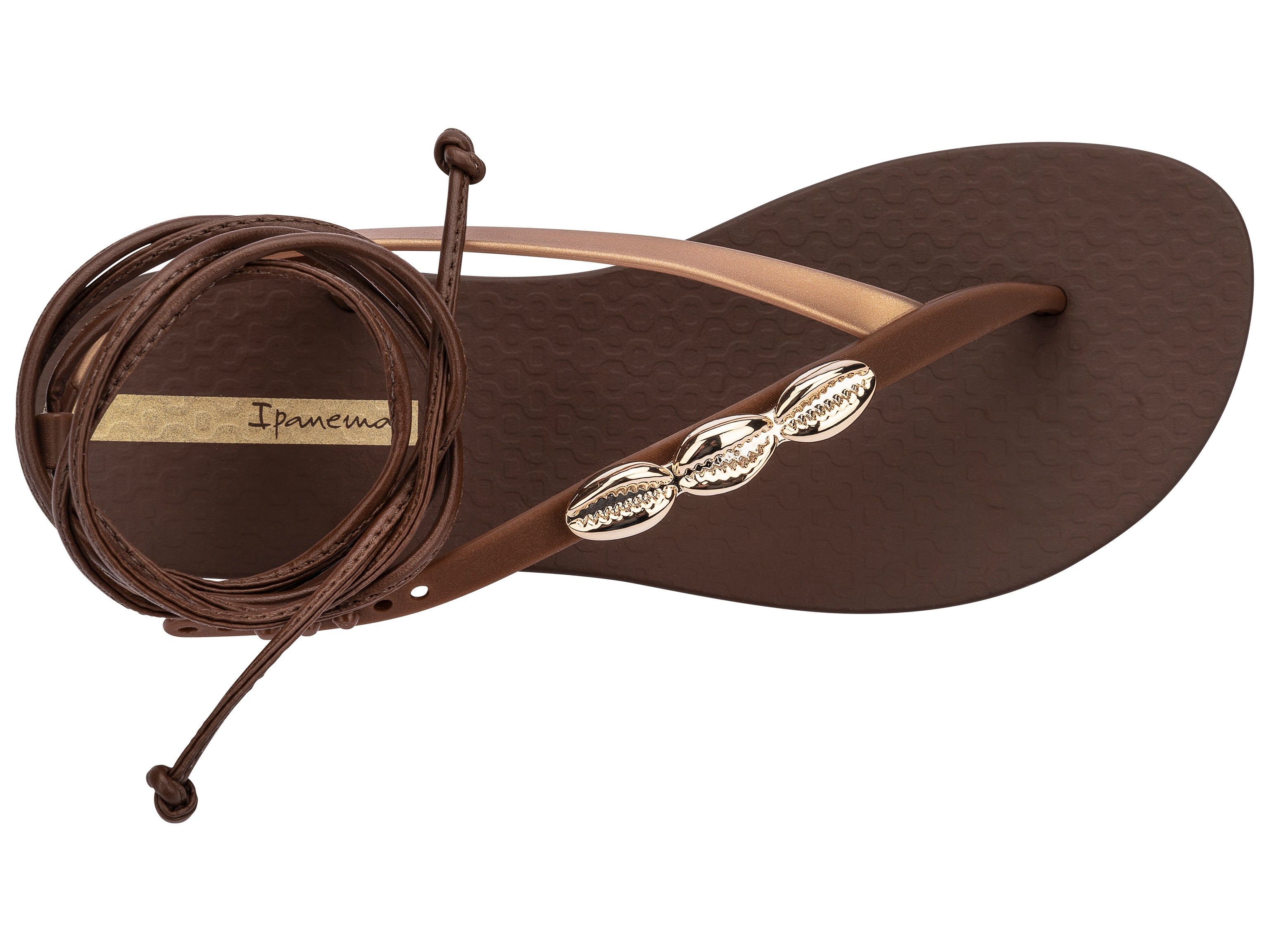 Sandały Damskie Ipanema Salty Strappy Brązowe Złote | VFHTOL-971