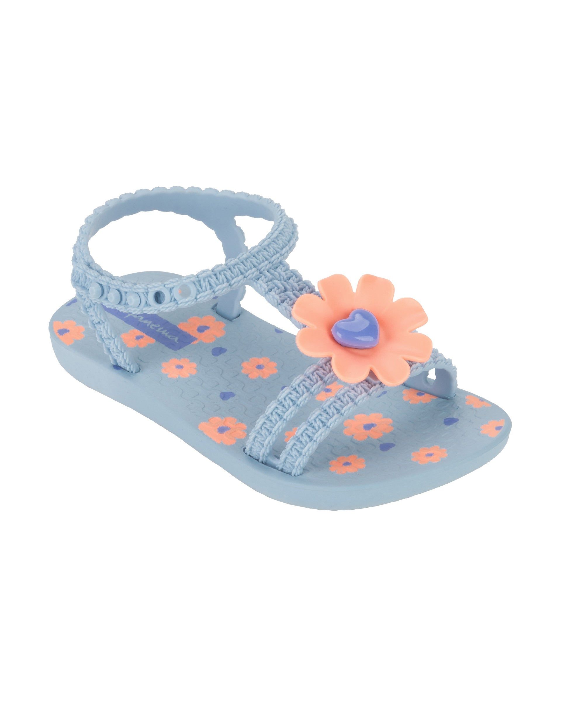 Sandały Niemowlęce Ipanema Daisy Niebieskie Różowe | RVTWLA-893